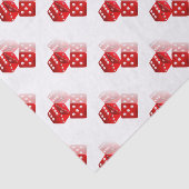 Las Vegas Red Dice Tissuepapier (Detail)
