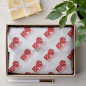 Las Vegas Red Dice Tissuepapier (Geschenk)