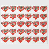 Las Vegas Red Heart Cadeaupapier (Vlak)