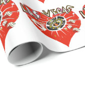 Las Vegas Red Heart Cadeaupapier (Rol Hoek)