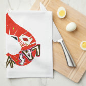Las Vegas Red Hearts Kitchen Towel Theedoek (Quarter Fold)