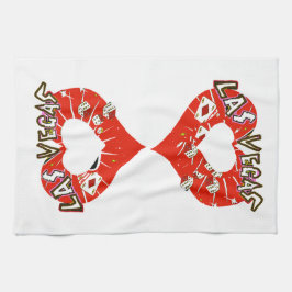 Las Vegas Red Hearts Kitchen Towel Theedoek