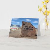 Las Vegas Red Rock Canyon Snow Kaart (Gele Bloem)