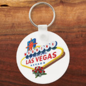 Las Vegas Red Roses Wedding Sleutelhanger (Voorkant)