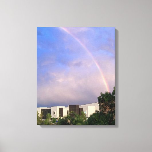 Las Vegas Regenboog Na de Storm Canvas Afdruk (Voorkant)
