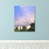 Las Vegas Regenboog Na de Storm Canvas Afdruk (Insitu (Houten vloer))