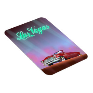 Las Vegas-reisposter Postkaart Magneet
