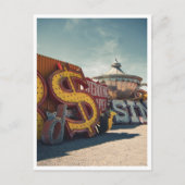 Las Vegas Retro Casino Bruiloft Briefkaart (Voorkant)