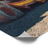 Las Vegas Retro Casino Neon Sign Poster (Hoek)