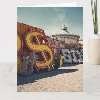 Las Vegas Retro Casino Wedding Kaart