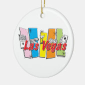 Las-Vegas-Retro Keramisch Ornament (Links)