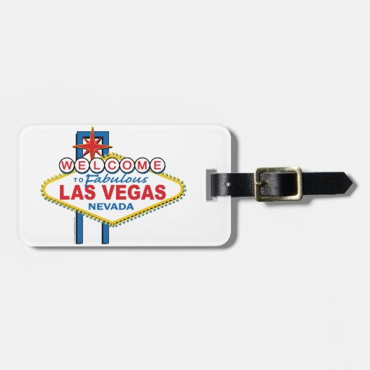 Las Vegas Retro Sign Bagagelabel (Voorkant horizontaal)