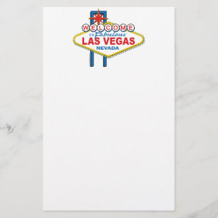 Las Vegas Retro Sign Briefpapier