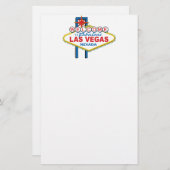 Las Vegas Retro Sign Briefpapier (Voorkant / Achterkant)