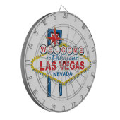 Las Vegas Retro Sign Dartbord (Voorkant Links)