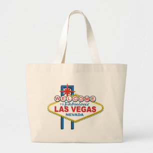 Las Vegas Retro Sign Grote Tote Bag