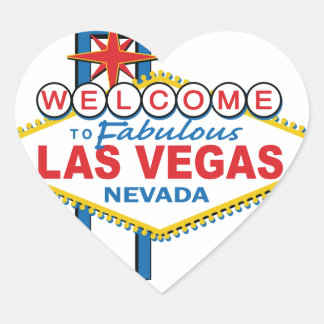 Las Vegas Retro Sign Hart Sticker