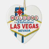 Las Vegas Retro Sign Keramisch Ornament (Rechts)