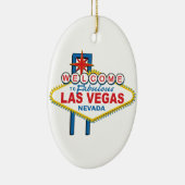 Las Vegas Retro Sign Keramisch Ornament (Rechts)