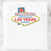 Las Vegas Retro Sign Ovale Sticker (Tas)