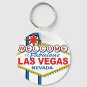 Las Vegas Retro Sign Sleutelhanger (Voorkant)
