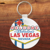 Las Vegas Retro Sign Sleutelhanger (Voorkant)