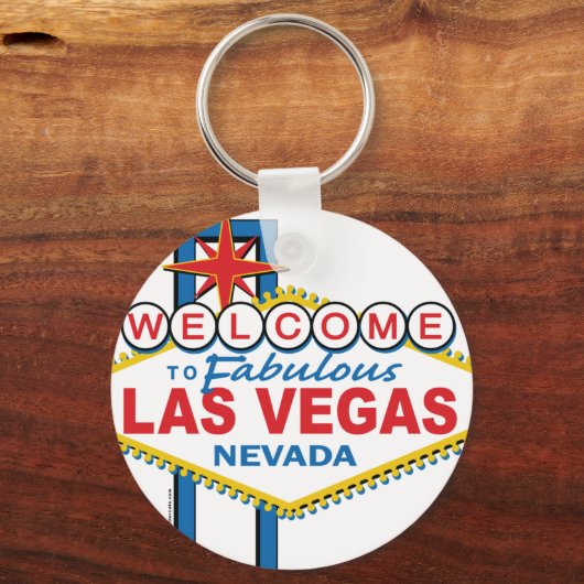 Las Vegas Retro Sign Sleutelhanger (Voorkant)