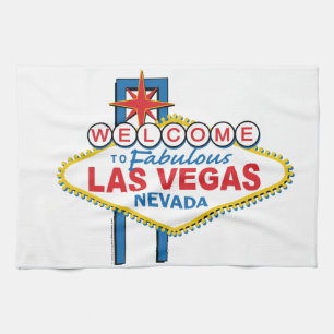 Las Vegas Retro Sign Theedoek
