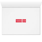 Las Vegas Retro Signs Bruiloft Dank u Kaart (Binenzijde Horizontaal (Onderkant))