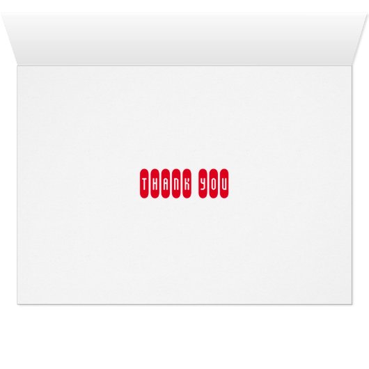 Las Vegas Retro Signs Bruiloft Dank u Kaart (Binenzijde Horizontaal (Onderkant))