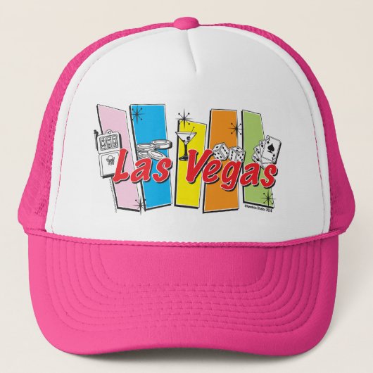 Las-Vegas-Retro Trucker Pet (Voorkant)