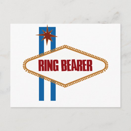 Las Vegas Ring Bearer Briefkaart (Voorkant)