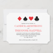 Las Vegas Rode kaartpak Huwelijksuitnodiging Kaart (Voorkant)