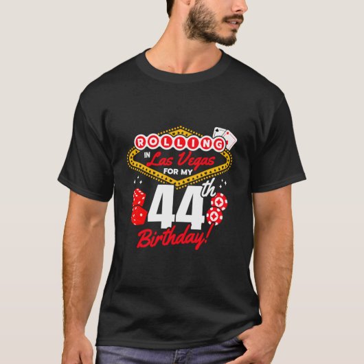 Las Vegas Rolling In Vegas Vegas 44Th T-shirt (Voorkant)