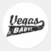 Las Vegas Ronde Sticker (Voorkant)
