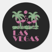 Las Vegas Ronde Sticker (Voorkant)