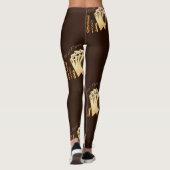 Las Vegas Royal Flush-kaarten en Chips Poker Leggings (Achterkant)