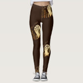 Las Vegas Royal Flush-kaarten en Chips Poker Leggings (Voorkant)