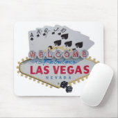 Las Vegas Royal Flush Poker Player Mousepad Muismat (Met muis)