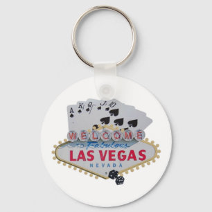Las Vegas Royal Flush Sleutelhanger met een set do