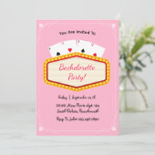 Las Vegas roze vrijgezellenfeest weekend Kaart (Staand voorkant)