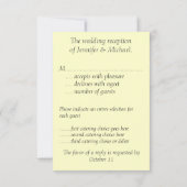 Las Vegas RSVP Guest Reply Enclosure (Achterkant)