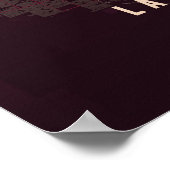 Las Vegas Ruby Poster Print Nevada Kaart Muurkunst (Hoek)