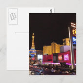 Las Vegas 's nachts Briefkaart (Voorkant / Achterkant)