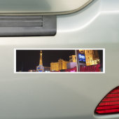 Las Vegas 's nachts Bumpersticker (Op auto)