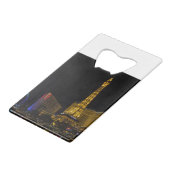 Las Vegas 's nachts Creditkaart Flessenopener (Voorkant Gekanteld)