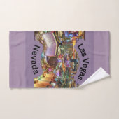 Las Vegas 's nachts met neonverlichting Nevada Bad Handdoek (Handdoek)