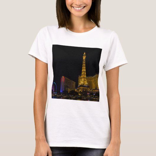 Las Vegas 's nachts T-shirt (Voorkant)