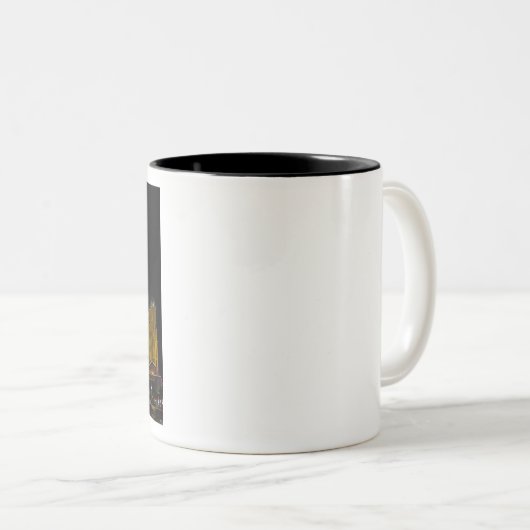 Las Vegas 's nachts Tweekleurige Koffiemok (Voorkant rechts)