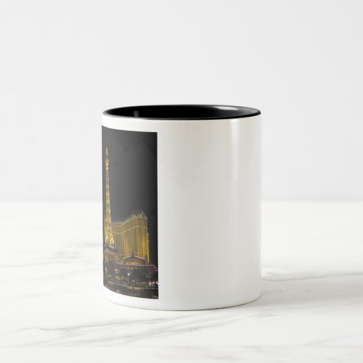 Las Vegas 's nachts Tweekleurige Koffiemok (Center)